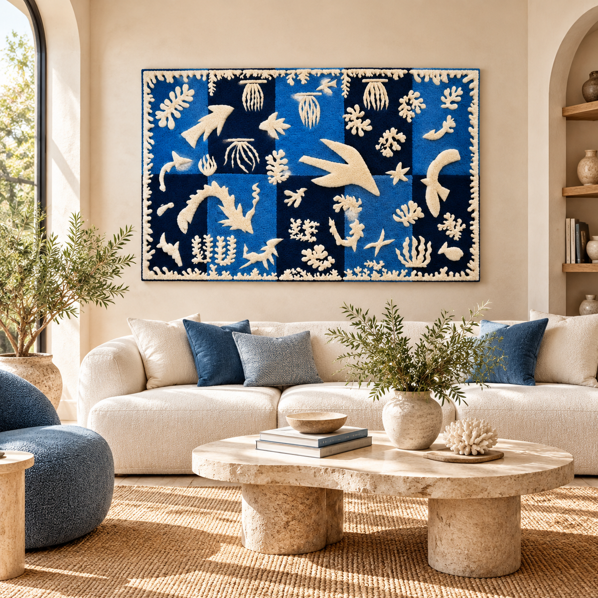 Polynesia, the Sea after Henri Matisse — front-facing room scene [room-front]