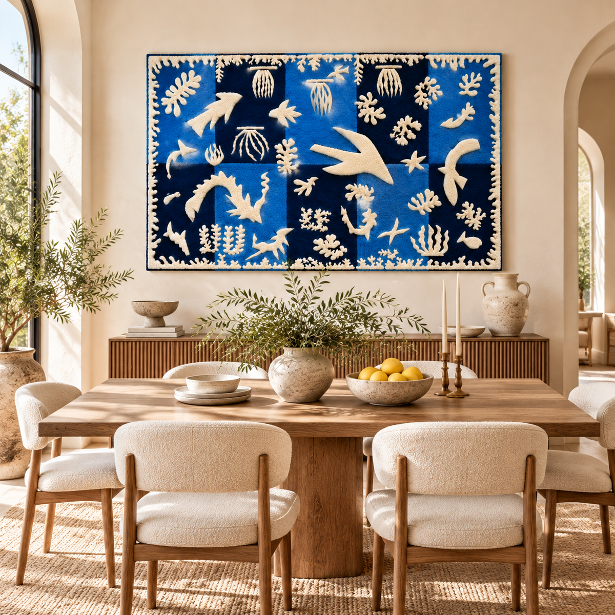 Polynesia, the Sea after Henri Matisse — room setting