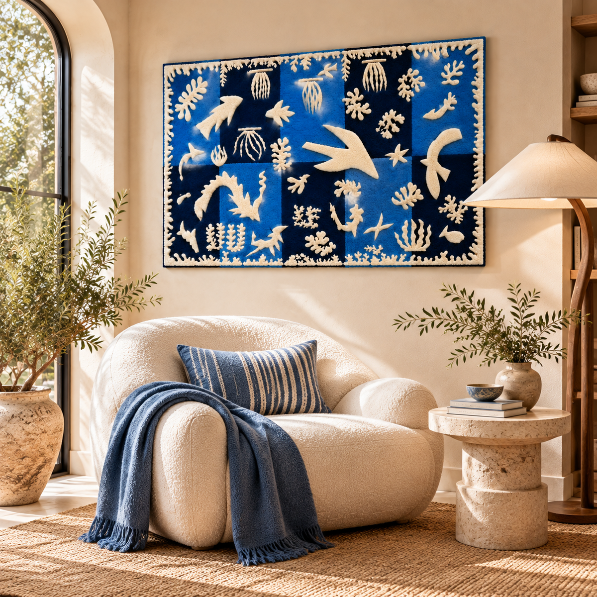 Polynesia, the Sea after Henri Matisse — room setting