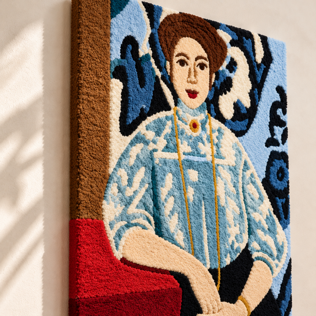 Portrait of Greta Moll after Henri Matisse — angled relief view