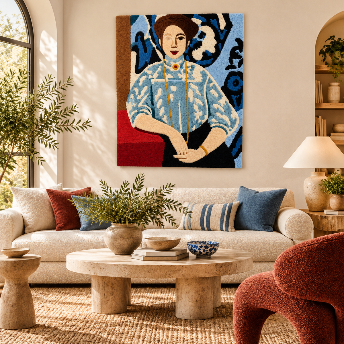 Portrait of Greta Moll after Henri Matisse — front-facing room scene [room-front]
