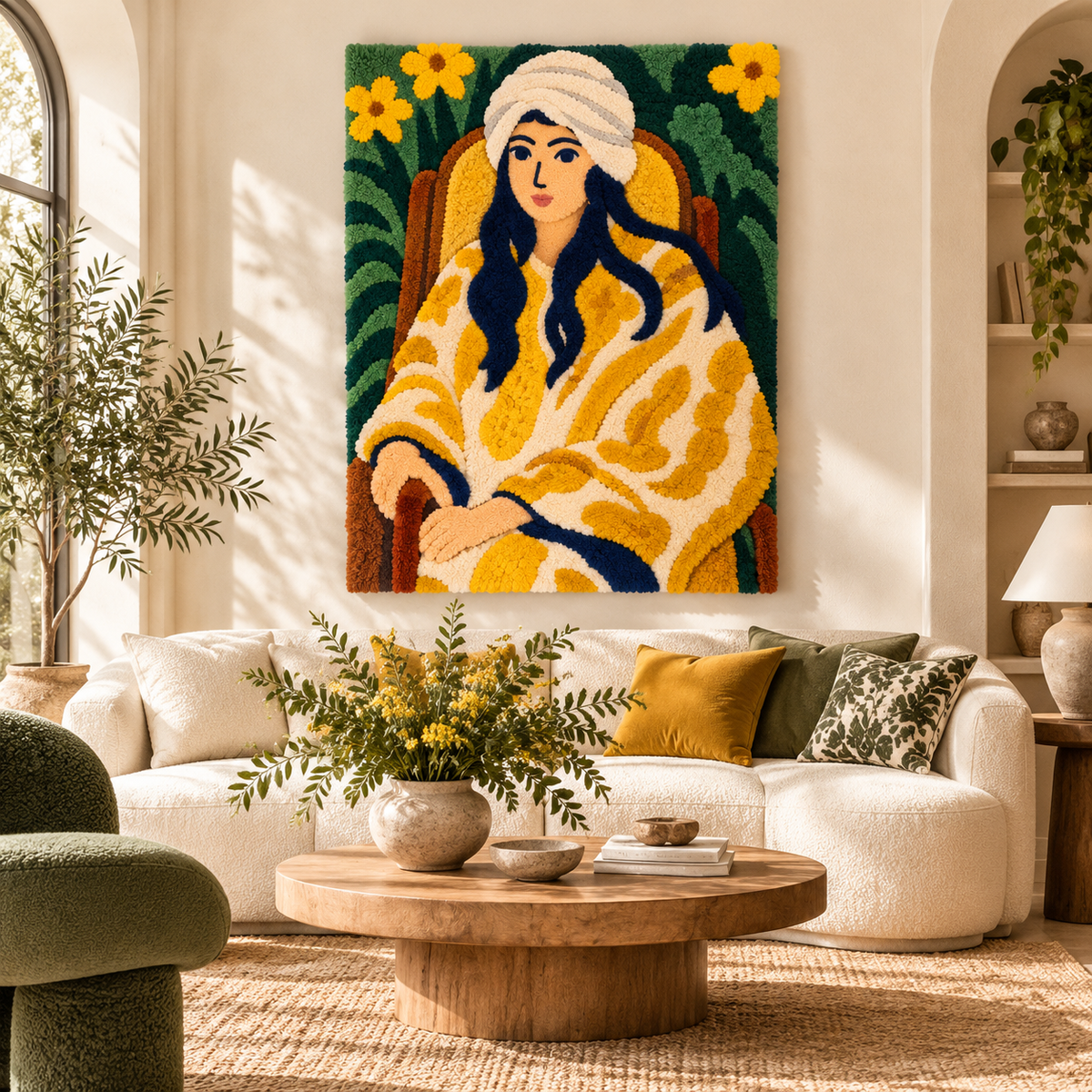 Portrait of Lorette in a Turban after Henri Matisse — front-facing room scene [room-front]