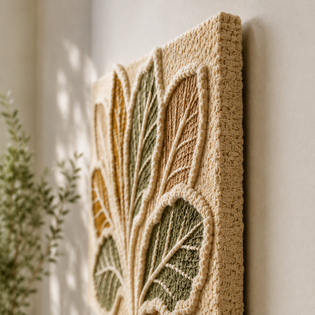 Hewn Earth Sage Leaf Study wall art featuring detailed illustration of sage leaves on a neutral background