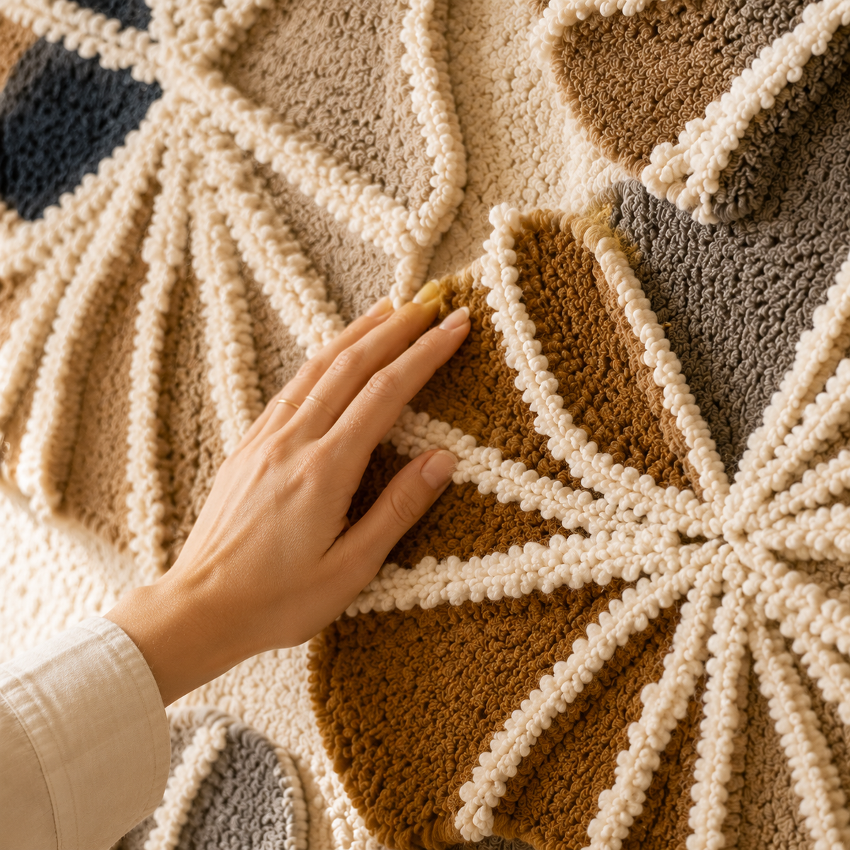 Neutral Ginkgo wall art by Hewn Earth featuring a detailed illustration of ginkgo leaves on a neutral background.