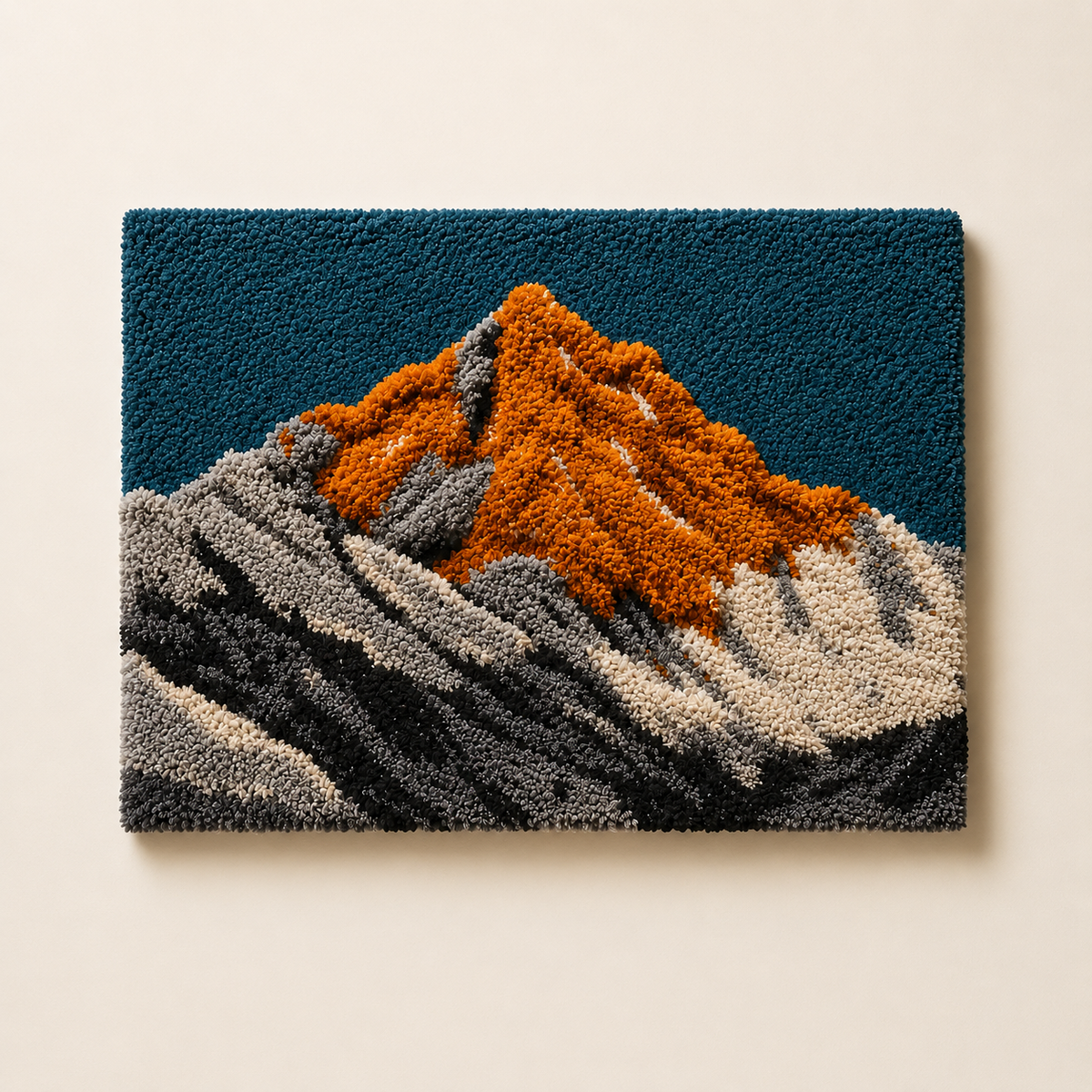 Hewn Earth Mountain Peak HE-0029 wall art featuring a scenic mountain landscape illustration on a canvas or print.