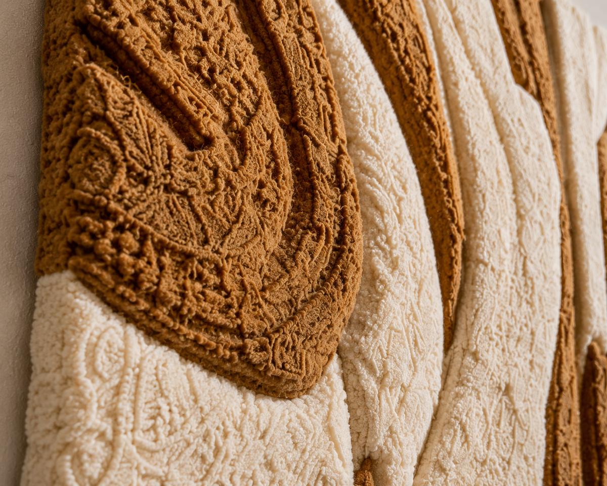 Hewn Earth Driftwood Relief wall art featuring natural driftwood pieces arranged in an abstract design on a neutral background.