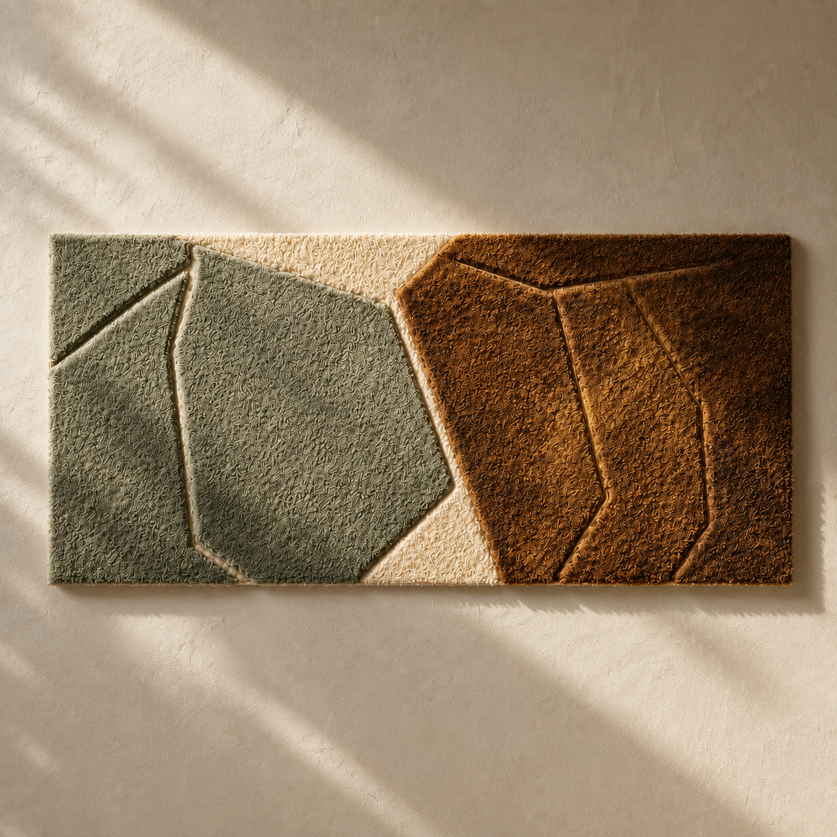 Abstract stone diptych wall art by Hewn Earth, featuring textured stone designs in a modern, artistic wall decor piece.