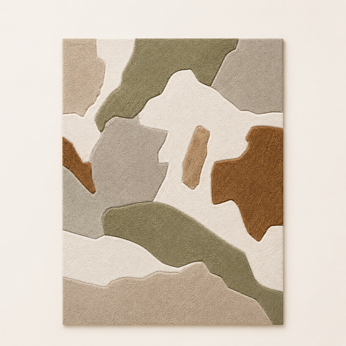 Sage camo abstract wall art by Hewn Earth featuring a textured, modern design with earthy green tones and organic patterns.