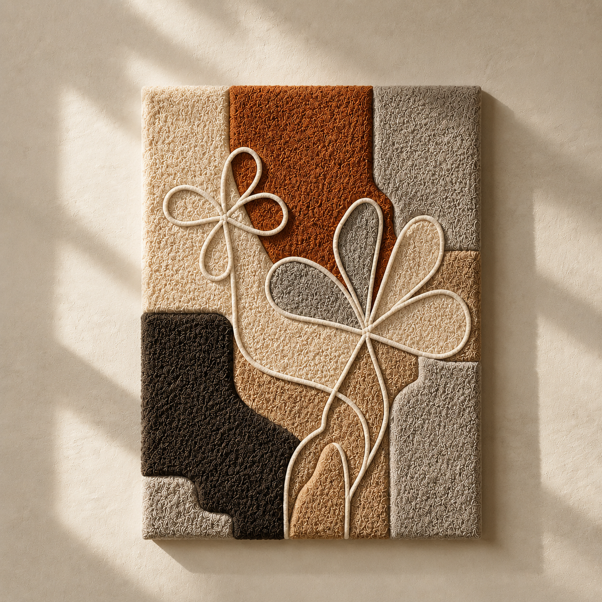 Hewn Earth Floral Modernist Abstract wall art featuring vibrant floral and abstract design on canvas or print.
