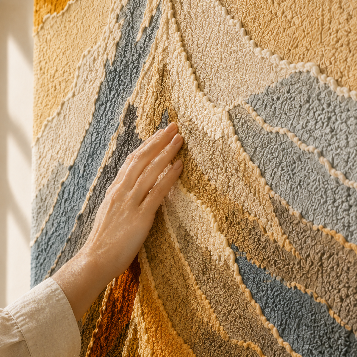 Mountain landscape wall art by Hewn Earth featuring rugged mountains and a serene natural scene in a vertical format.