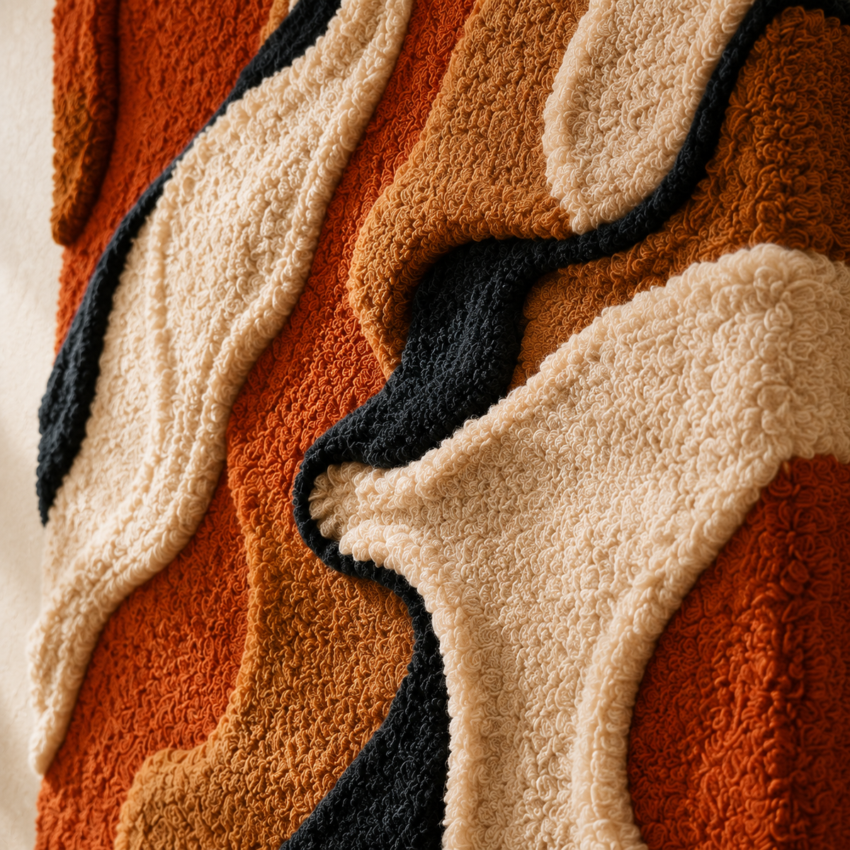 Desert Canyon Waves wall art by Hewn Earth, featuring vibrant desert landscape with flowing waves in a nature-inspired design.