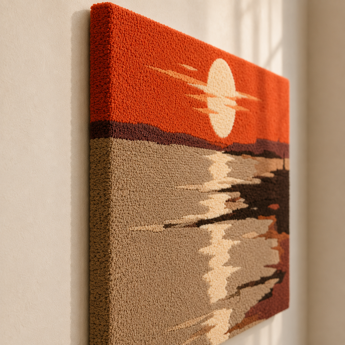 Hewn Earth Coral Horizon HE-0129 wall art featuring vibrant coral and ocean-inspired designs on a canvas backdrop.