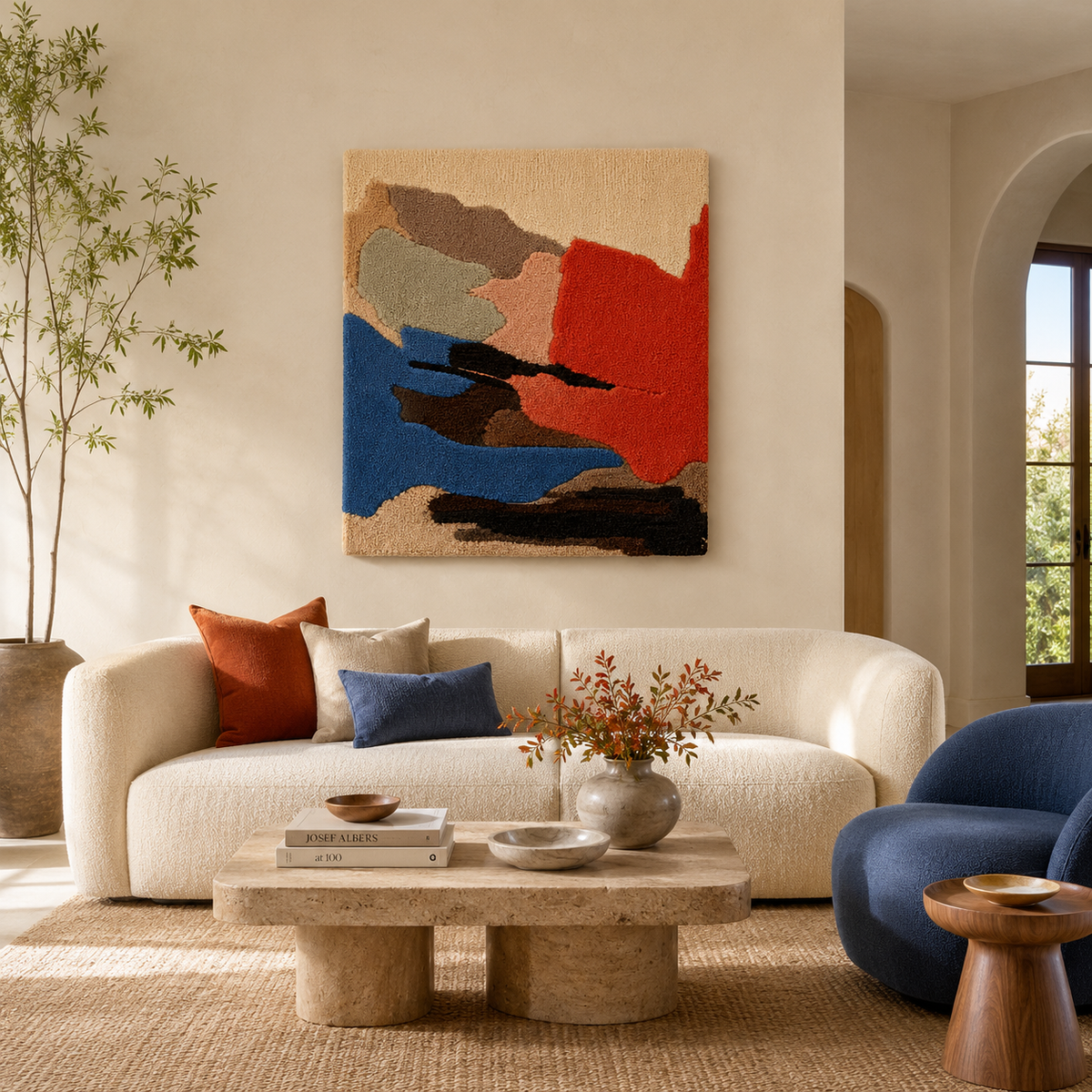 Hewn Earth Painted Coast HE-0133 wall art featuring vibrant coastal landscape painting on canvas.