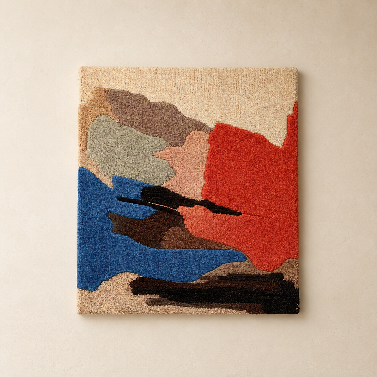 Hewn Earth Painted Coast HE-0133 wall art featuring colorful coastal landscape painting on canvas.