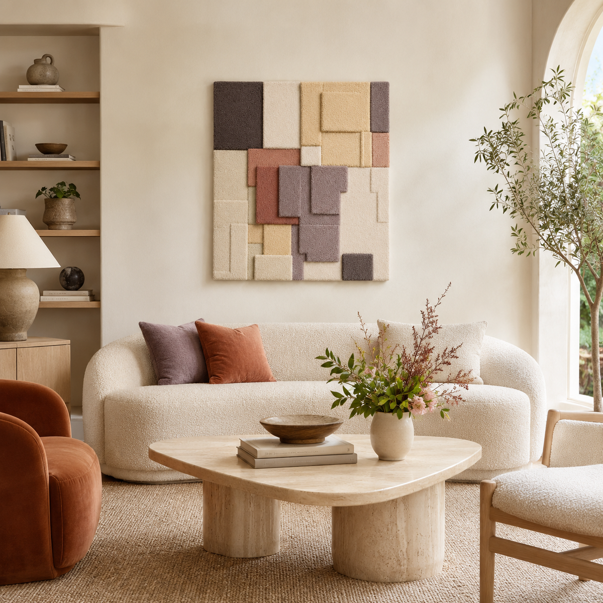 Autumn Papers wall art by Hewn Earth featuring warm autumn leaf patterns on textured paper for seasonal decor.