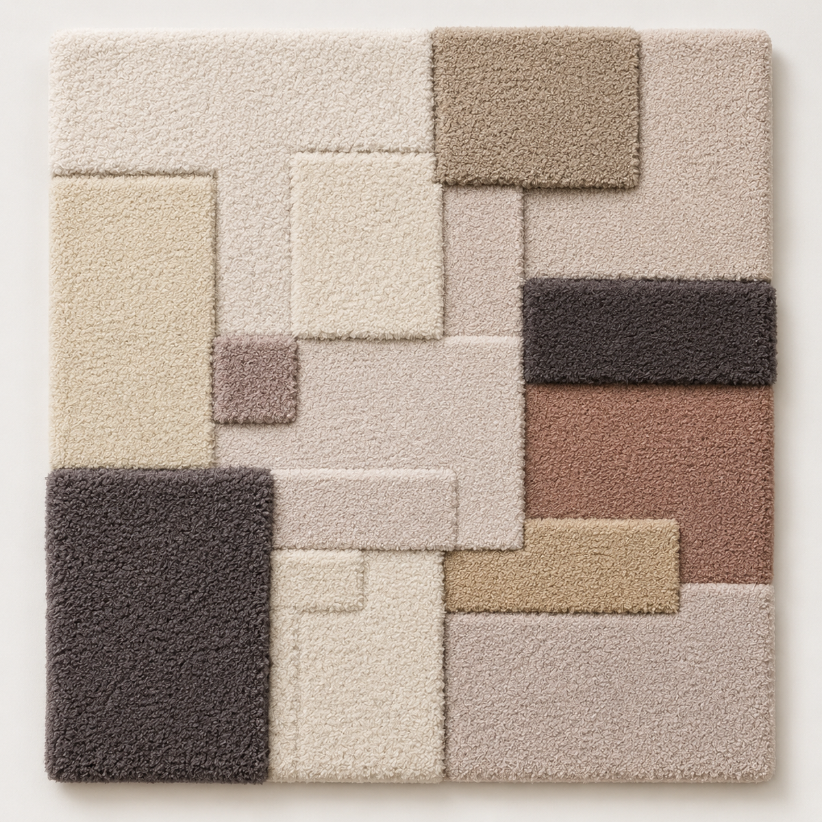 Hewn Earth Stone Grid wall art with textured stone pattern, modern decorative piece for indoor or outdoor space.
