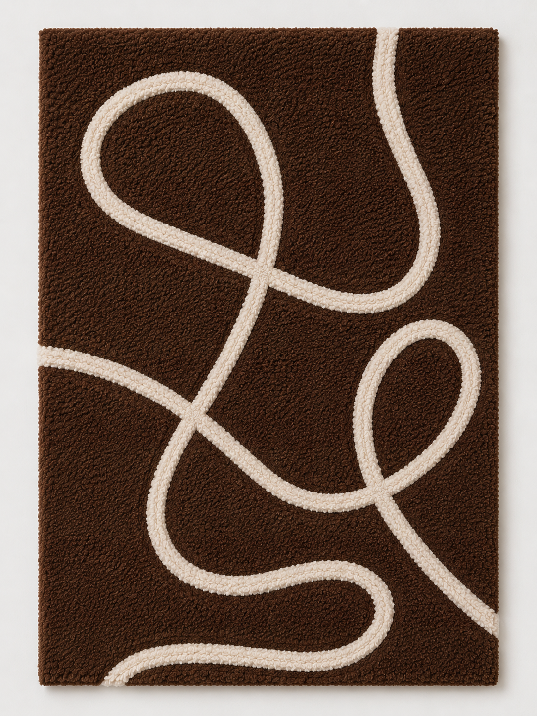 Colorful Cocoa Loops wall art by Hewn Earth featuring abstract loop designs on a neutral background.