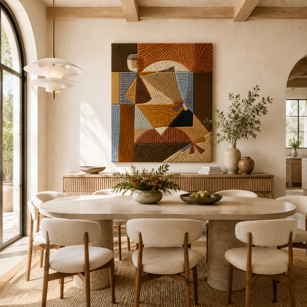 Copper cubes wall art by Hewn Earth featuring geometric copper cubes arranged as modern wall decor.