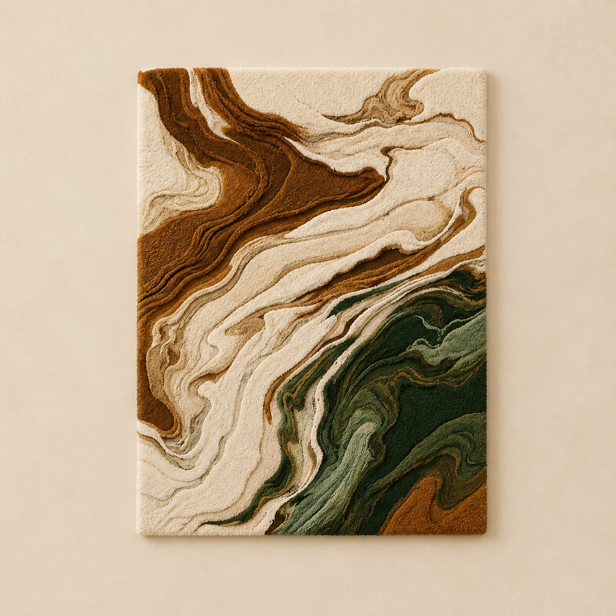 Hewn Earth River Marbled wall art in HE-0154 design, featuring abstract marbled blue and gray tones on a smooth canvas.