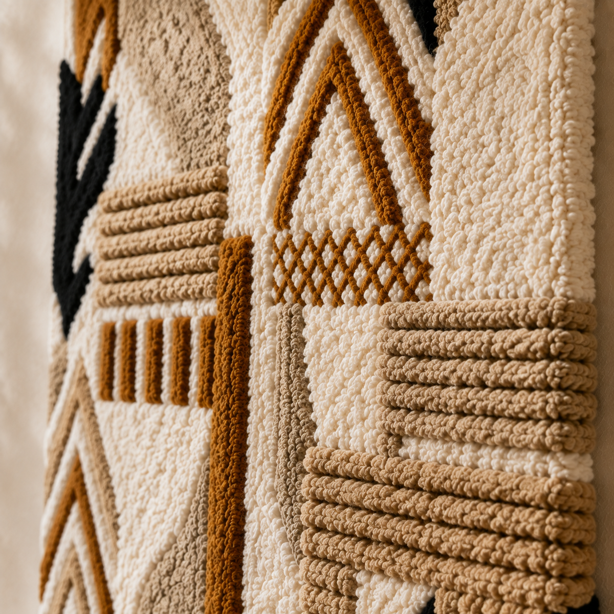Colorful Tribal Runner wall art by Hewn Earth featuring intricate tribal patterns and vibrant geometric designs.