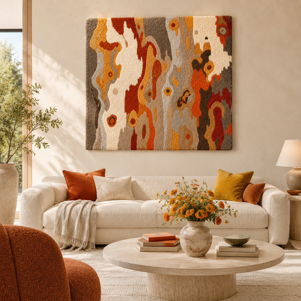 Wood grain wall art by Hewn Earth, HE-0164, showcasing natural textured wooden design for home or office decor.