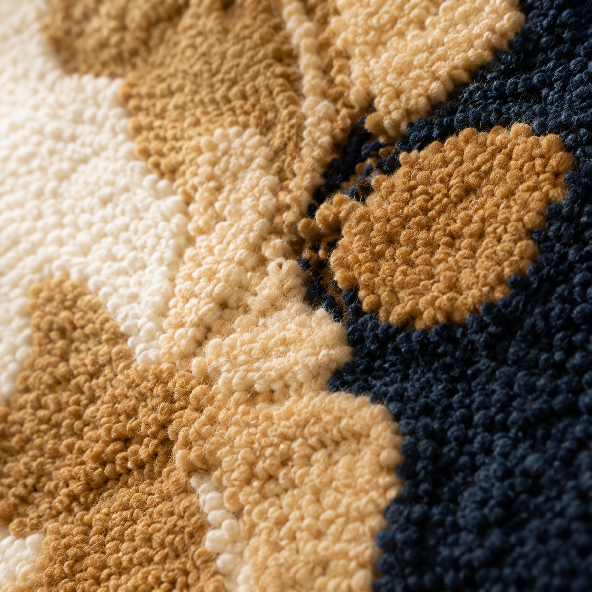 Navy wall art featuring golden leaf designs by Hewn Earth, modern decorative piece for interior walls.