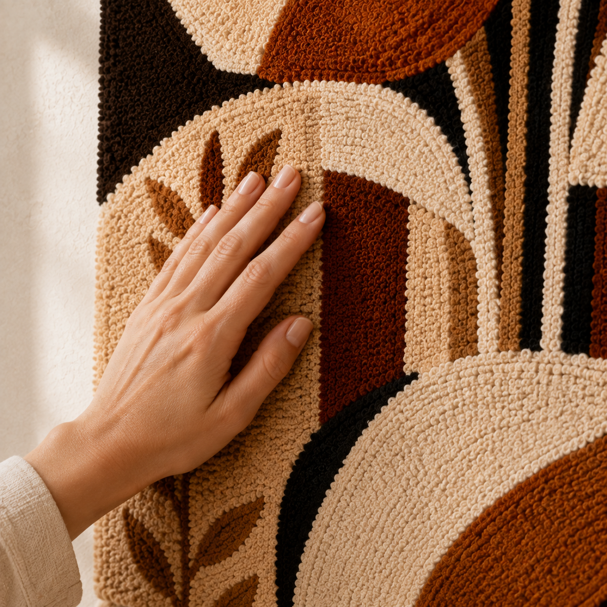 Hewn Earth Craftsman Poppies wall art featuring vibrant poppy flower illustrations on a neutral background.
