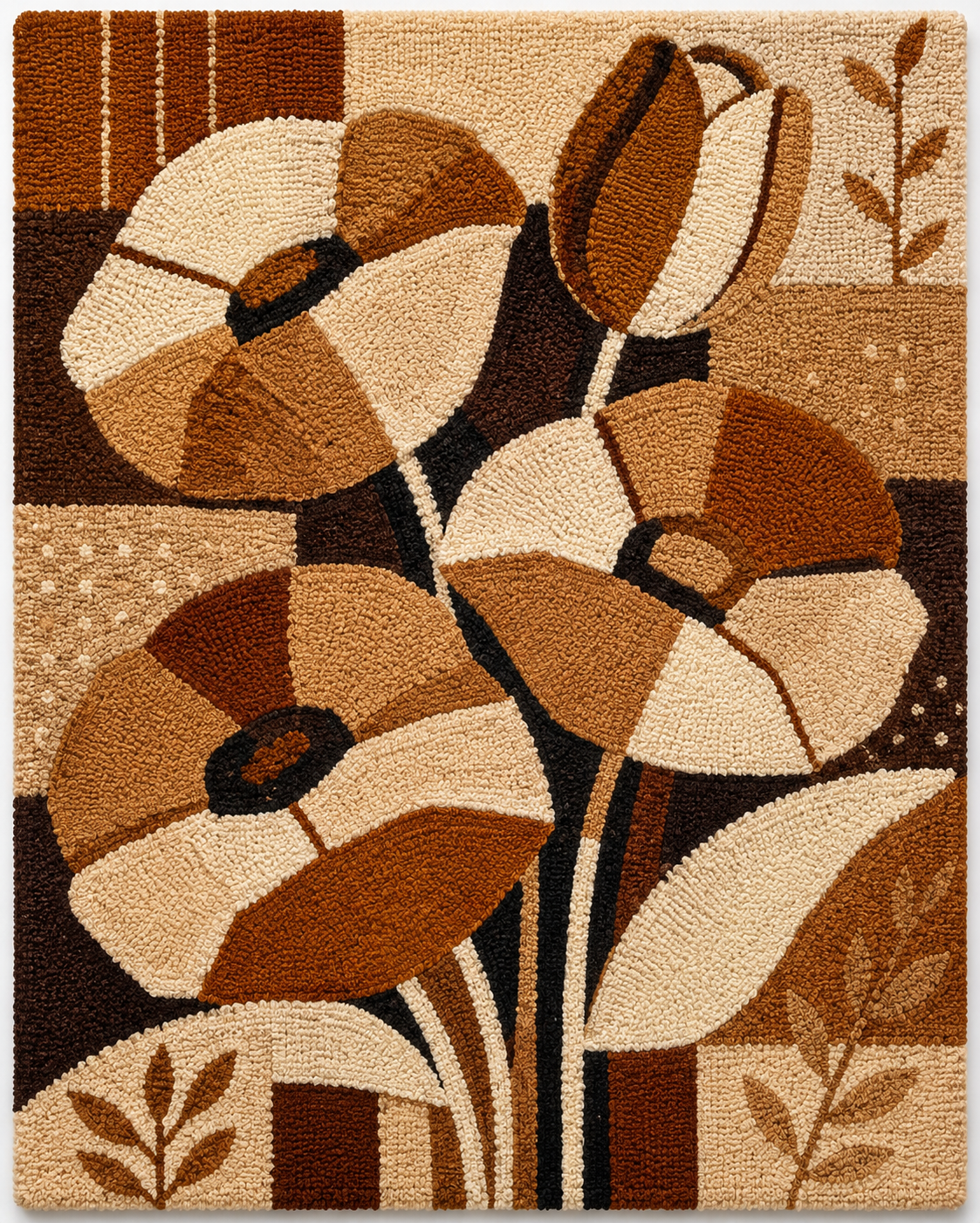 Hewn Earth Craftsman Poppies wall art featuring vibrant poppy flower illustrations on a textured background.