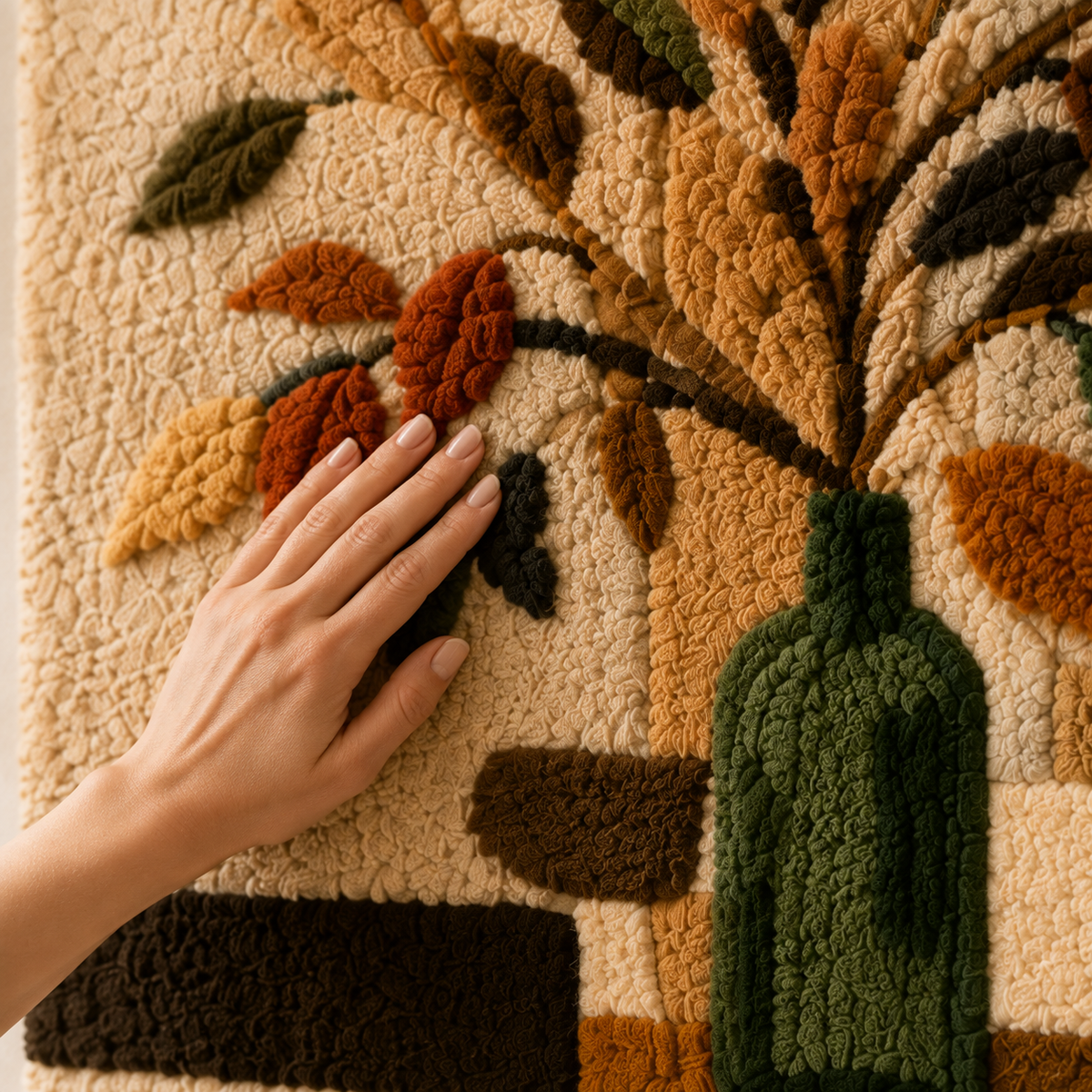 Hewn Earth Bare Branch Vase wall art featuring a minimalist design with a natural branch motif on a neutral background.