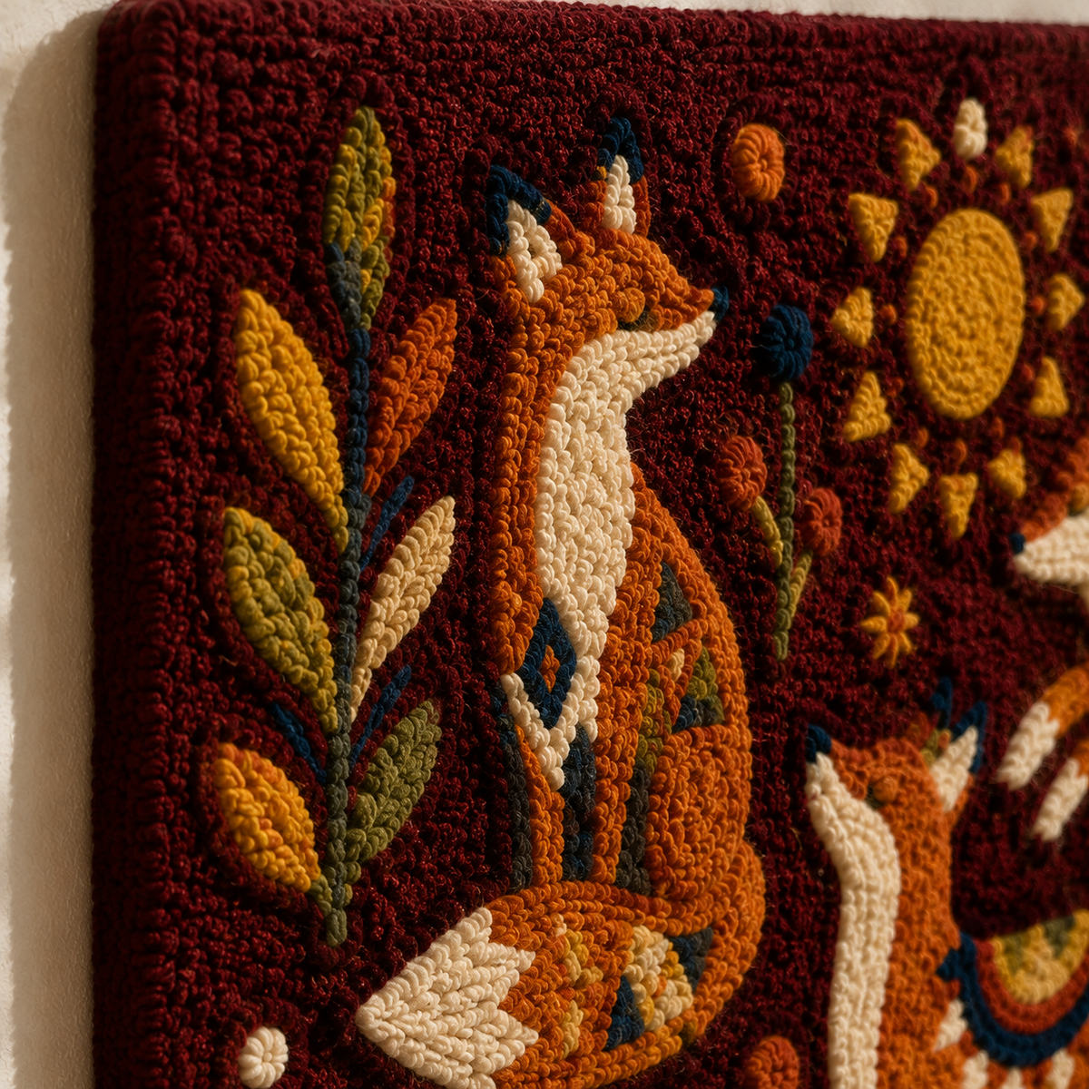 Hewn Earth Solar Garden wall art featuring a modern, nature-inspired design in earthy tones for outdoor decoration.