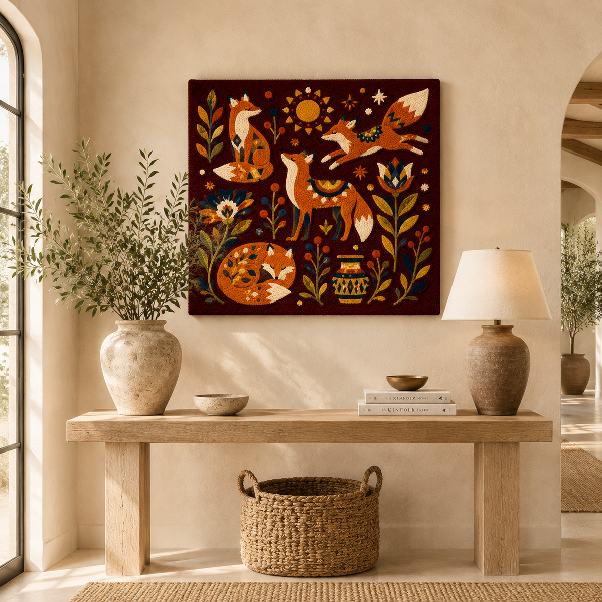 Hewn Earth Solar Garden wall art featuring a decorative metal design for outdoor garden decoration