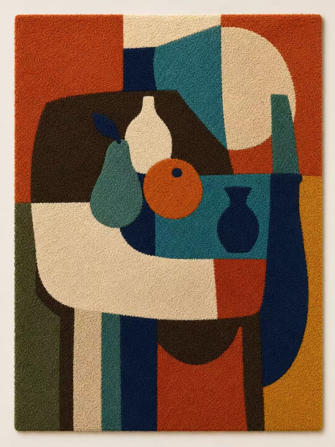 Hewn Earth Studio Still Life wall art featuring a minimalist design with natural earthy tones and textured background.