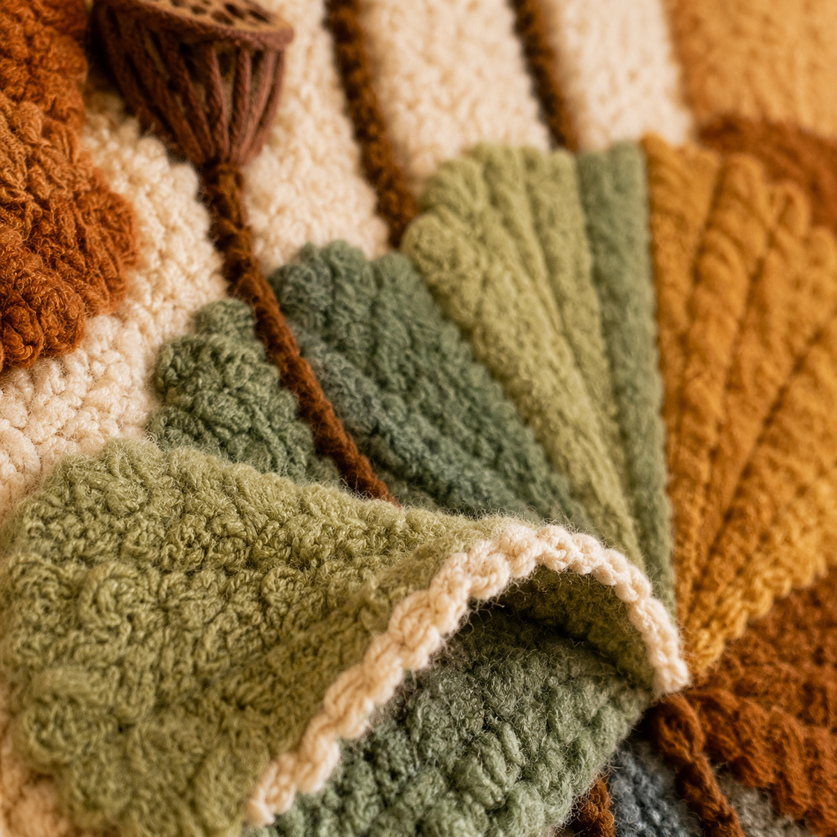 Autumn Grove wall art by Hewn Earth featuring a nature-inspired design in warm autumn tones, suitable for home decor.