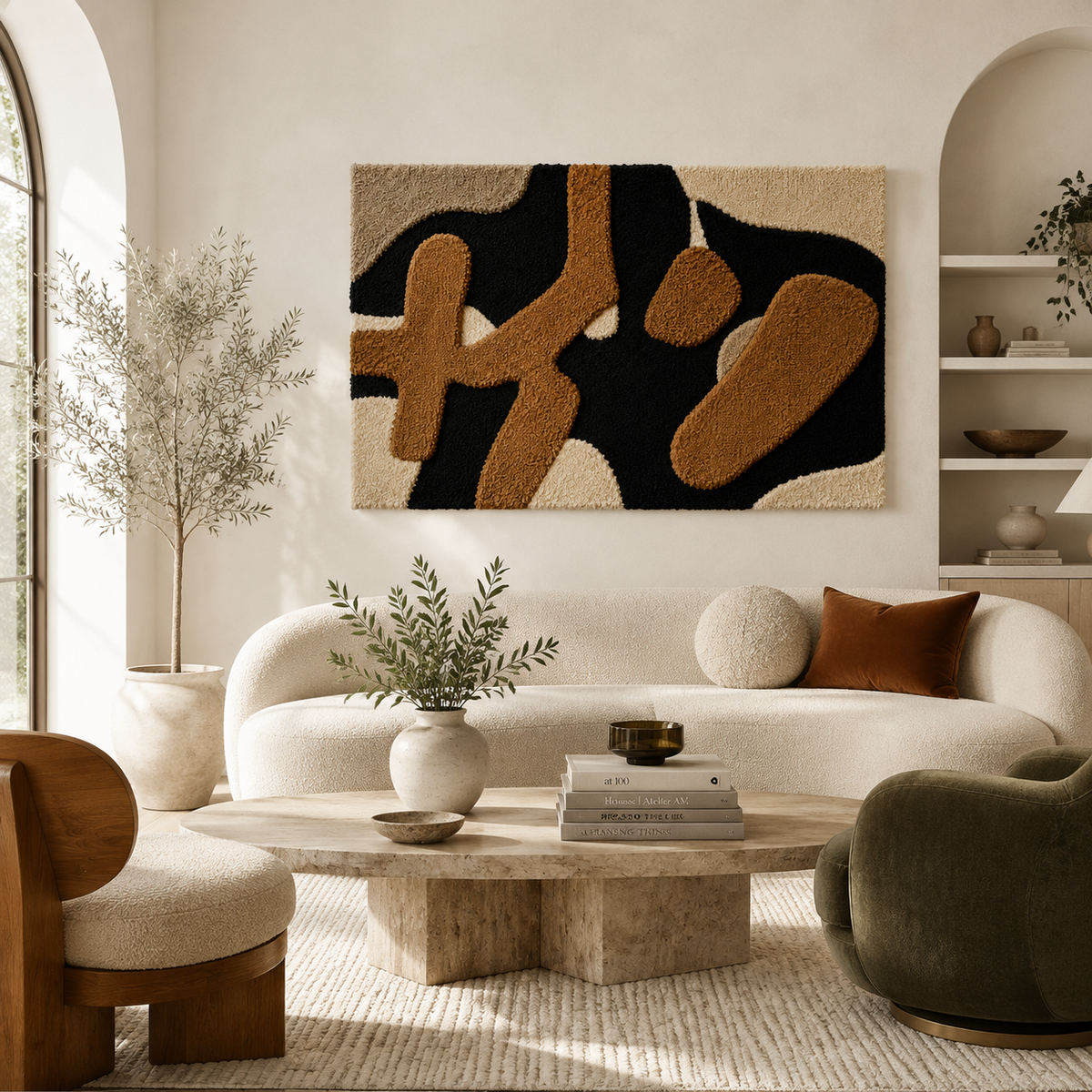 Night Crossing wall art by Hewn Earth featuring a serene night landscape with trees and a crossing path, suitable for home decor.