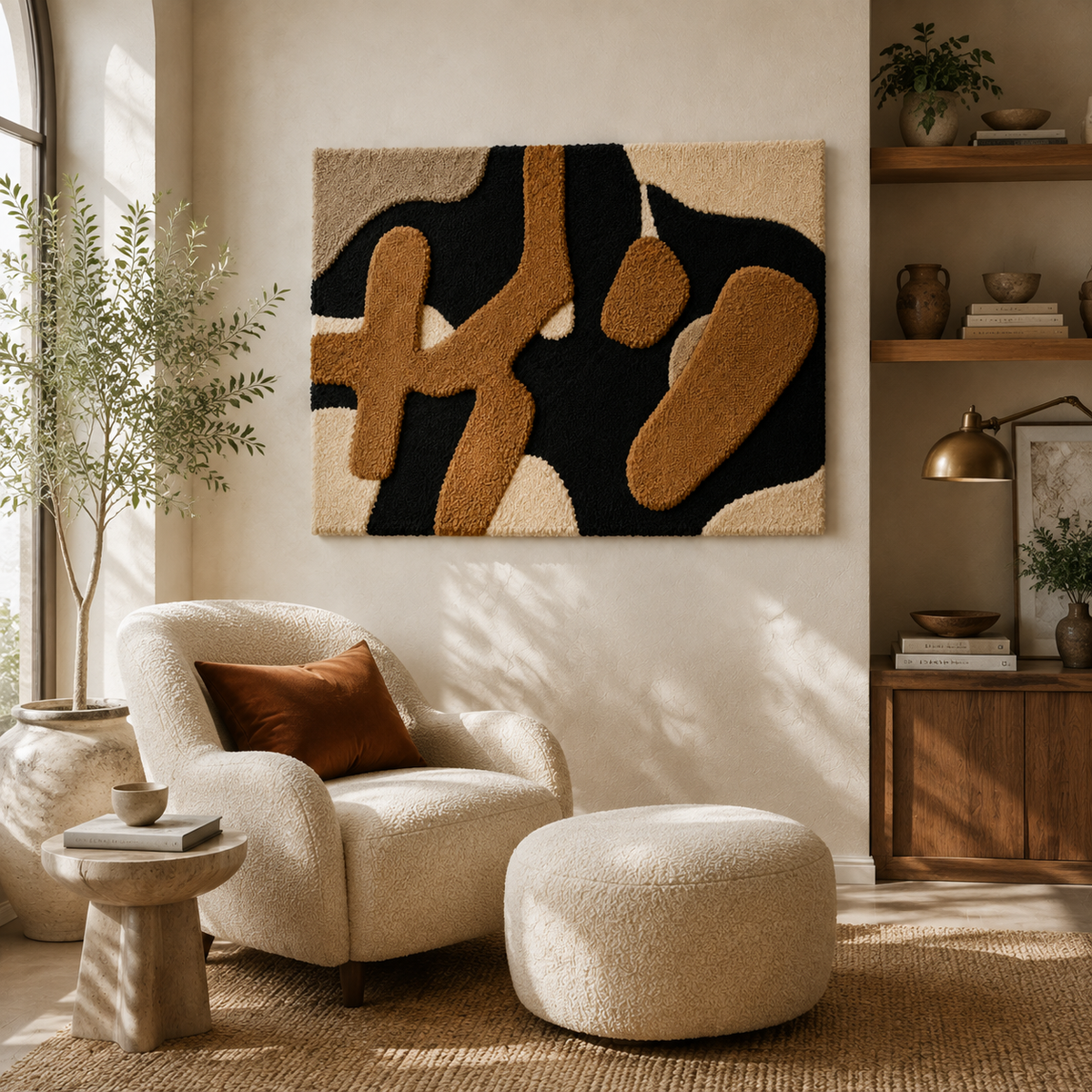 Hewn Earth Night Crossing HE-0250 wall art featuring a serene night landscape with crossing paths and subtle lighting effects.
