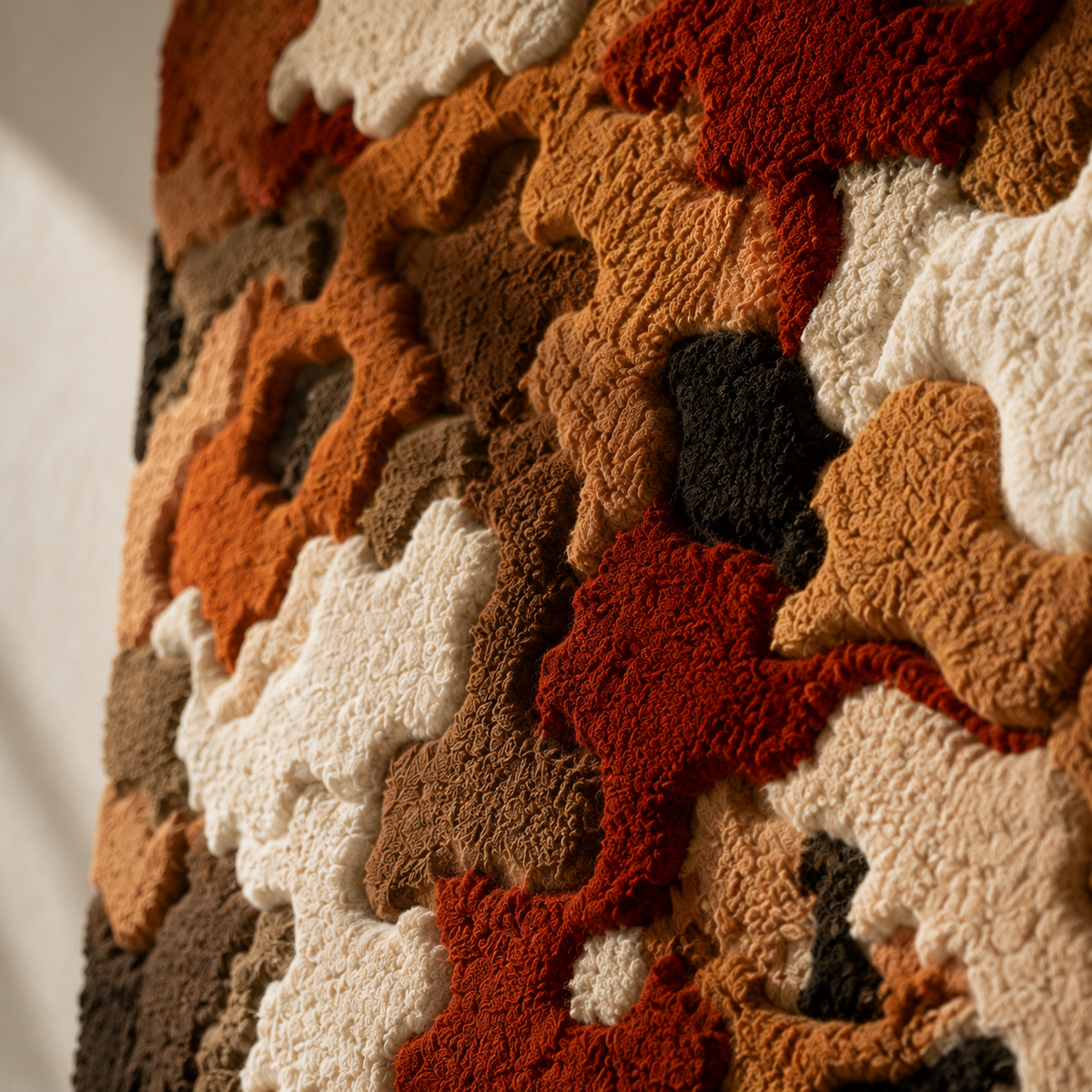 Autumn Mosaic wall art by Hewn Earth featuring warm mosaic patterns in earthy tones, perfect for home decor.
