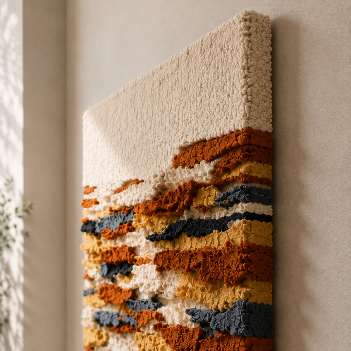 Hewn Earth Horizon Lines HE-0268 wall art featuring minimalist, abstract horizon line design on a neutral background.
