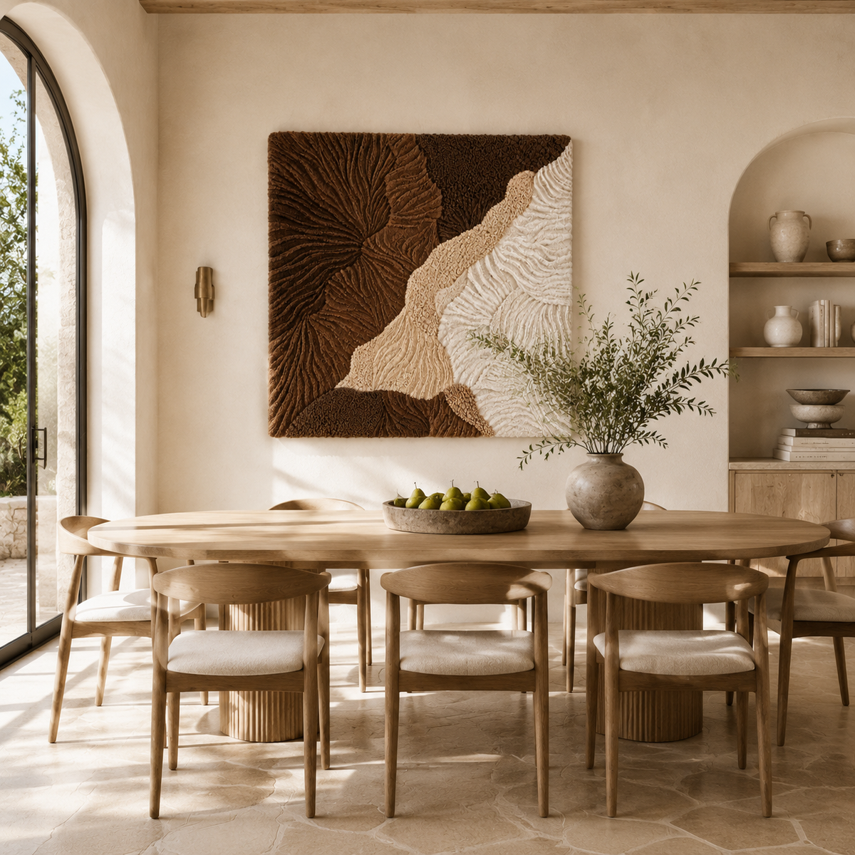 Hewn Earth Earth Divide HE-0275 wall art featuring a textured, earthy design ideal for modern interior decor.