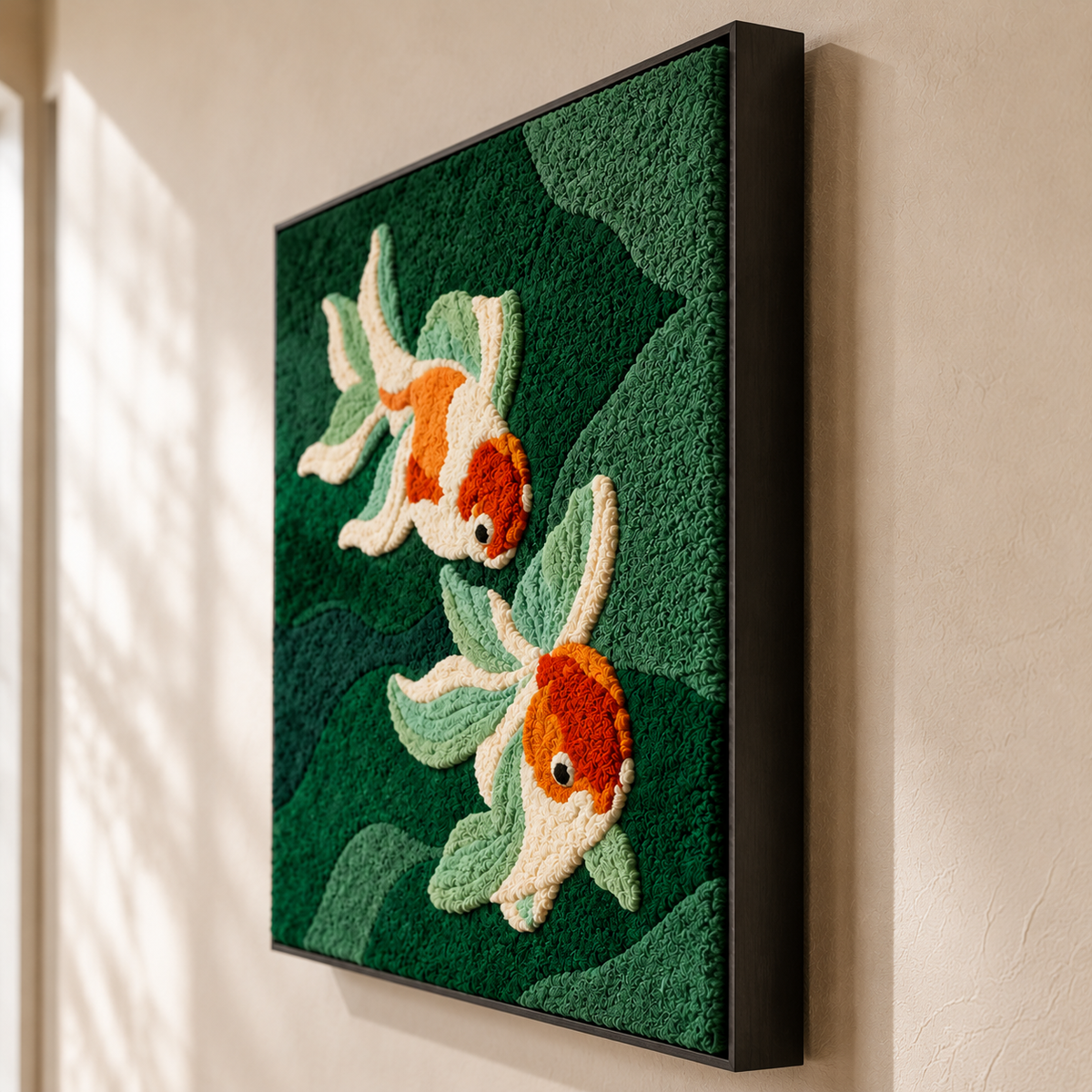 White lilies wall art by Hewn Earth featuring a beautiful floral design on a plain background.