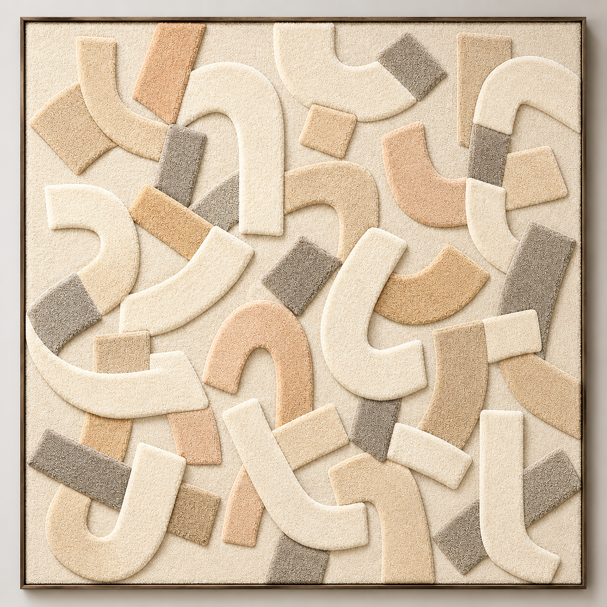 Sand patches wall art by Hewn Earth featuring textured, natural sand designs on a canvas for rustic home decor.