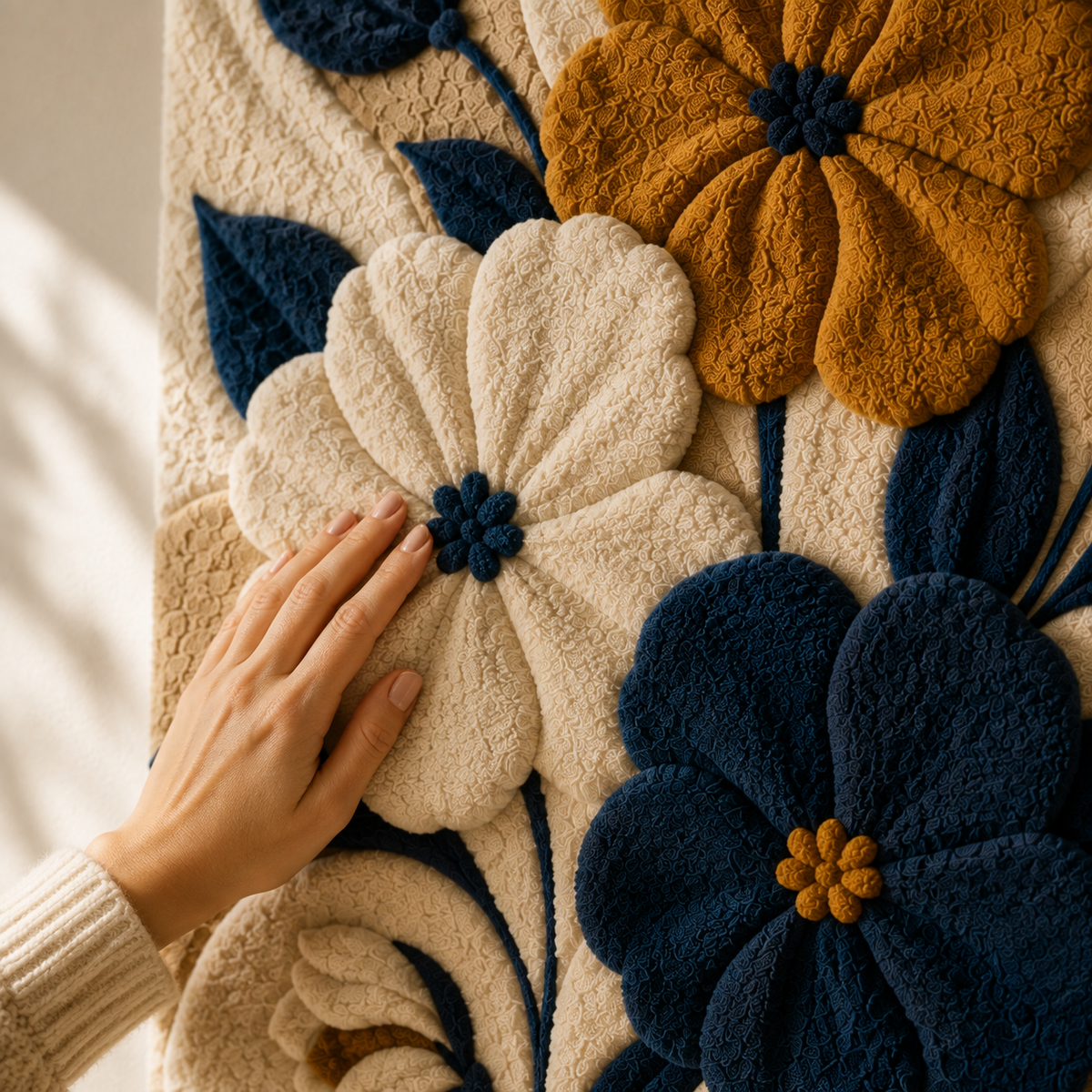 Hewn Earth Midnight Marigold wall art featuring vibrant yellow and orange marigold flowers against a dark background.