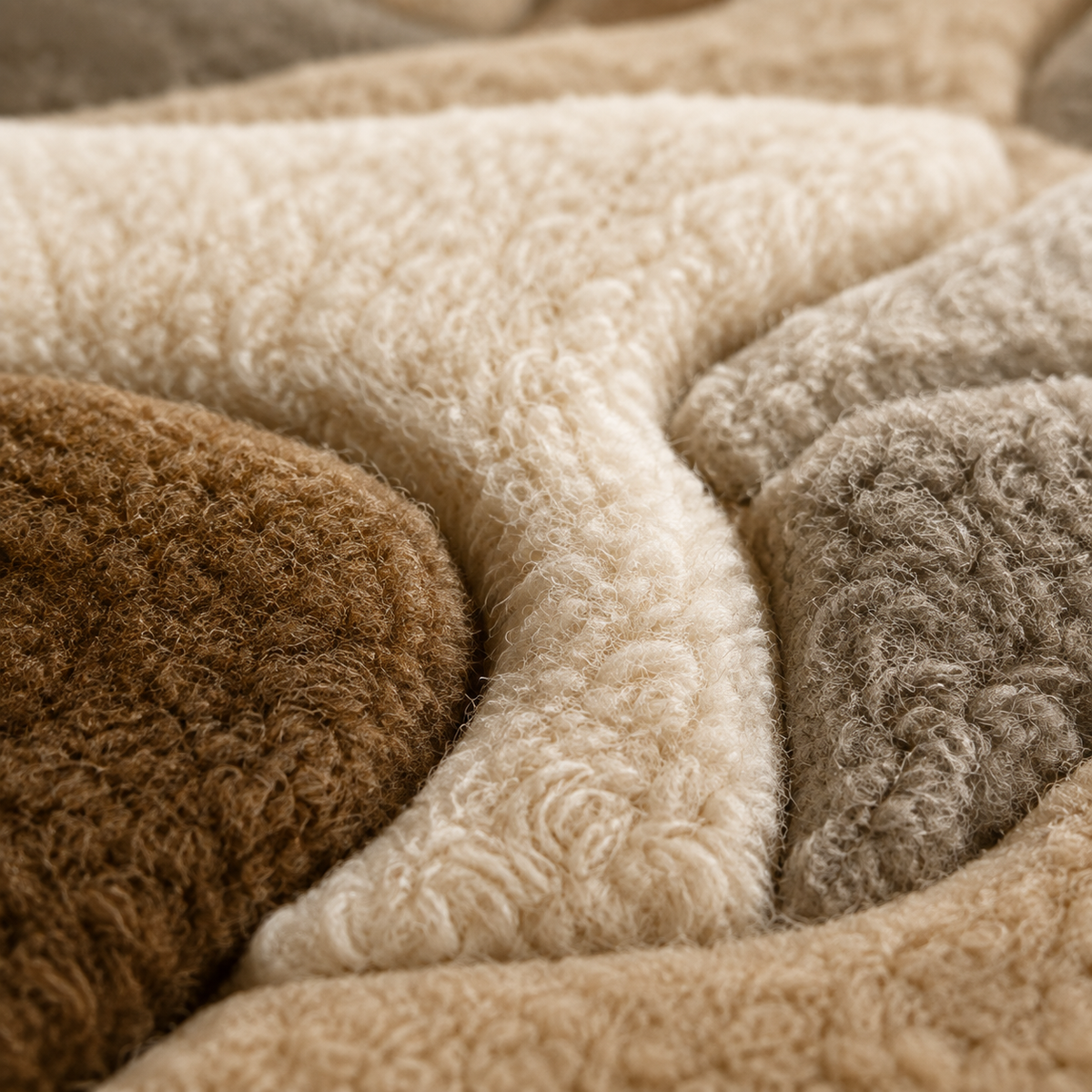 Close-up of Hewn Earth Dune Herd Layers wall art showing layered desert-inspired textures in earthy tones.