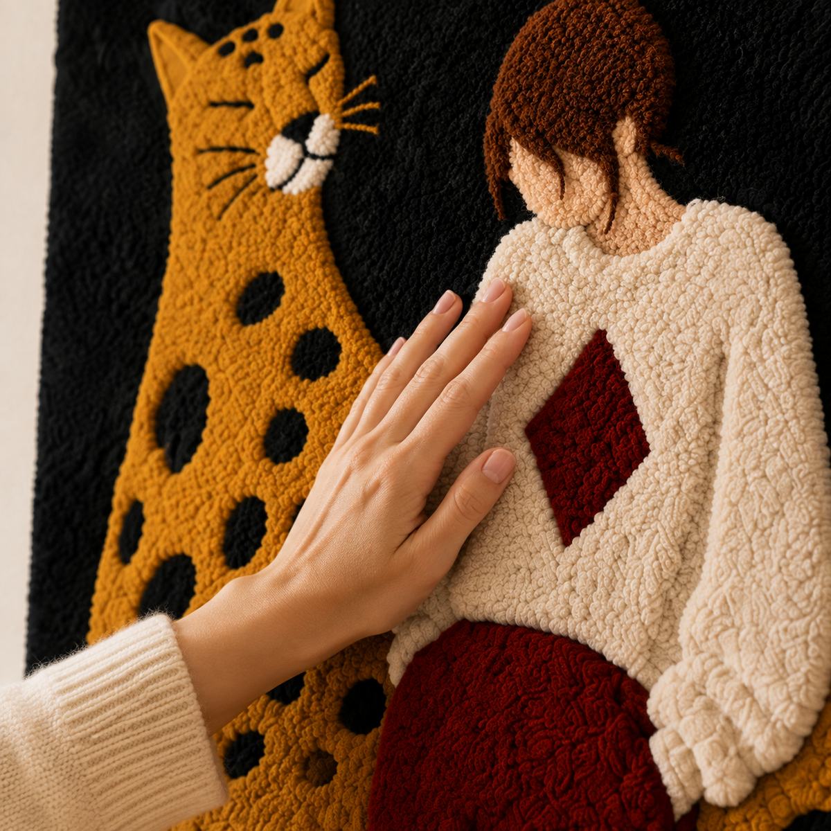 Leopard Guardian wall art by Hewn Earth featuring a detailed, artistic depiction of a leopard in a natural setting