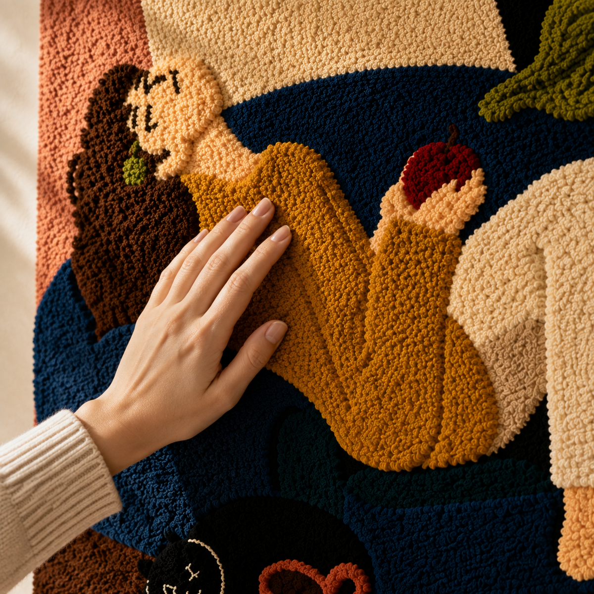 Sunday Recline wall art by Hewn Earth featuring a serene, abstract design in soft, earthy tones for modern home decor.