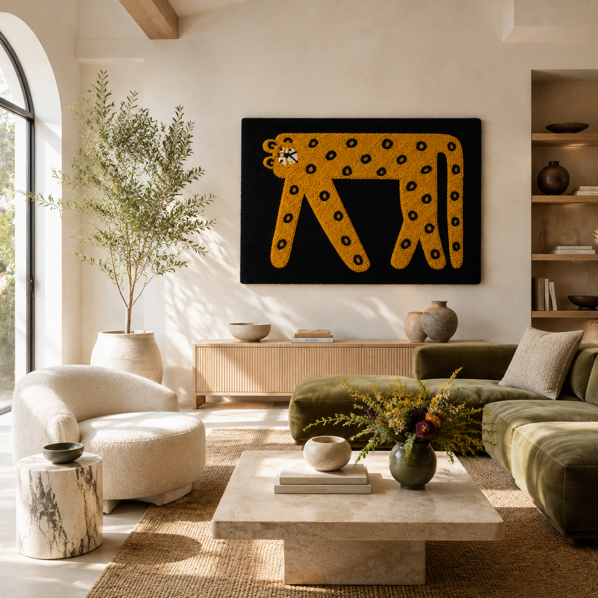 Hewn Earth Golden Gate Marks wall art featuring intricate golden gate design on a textured background.