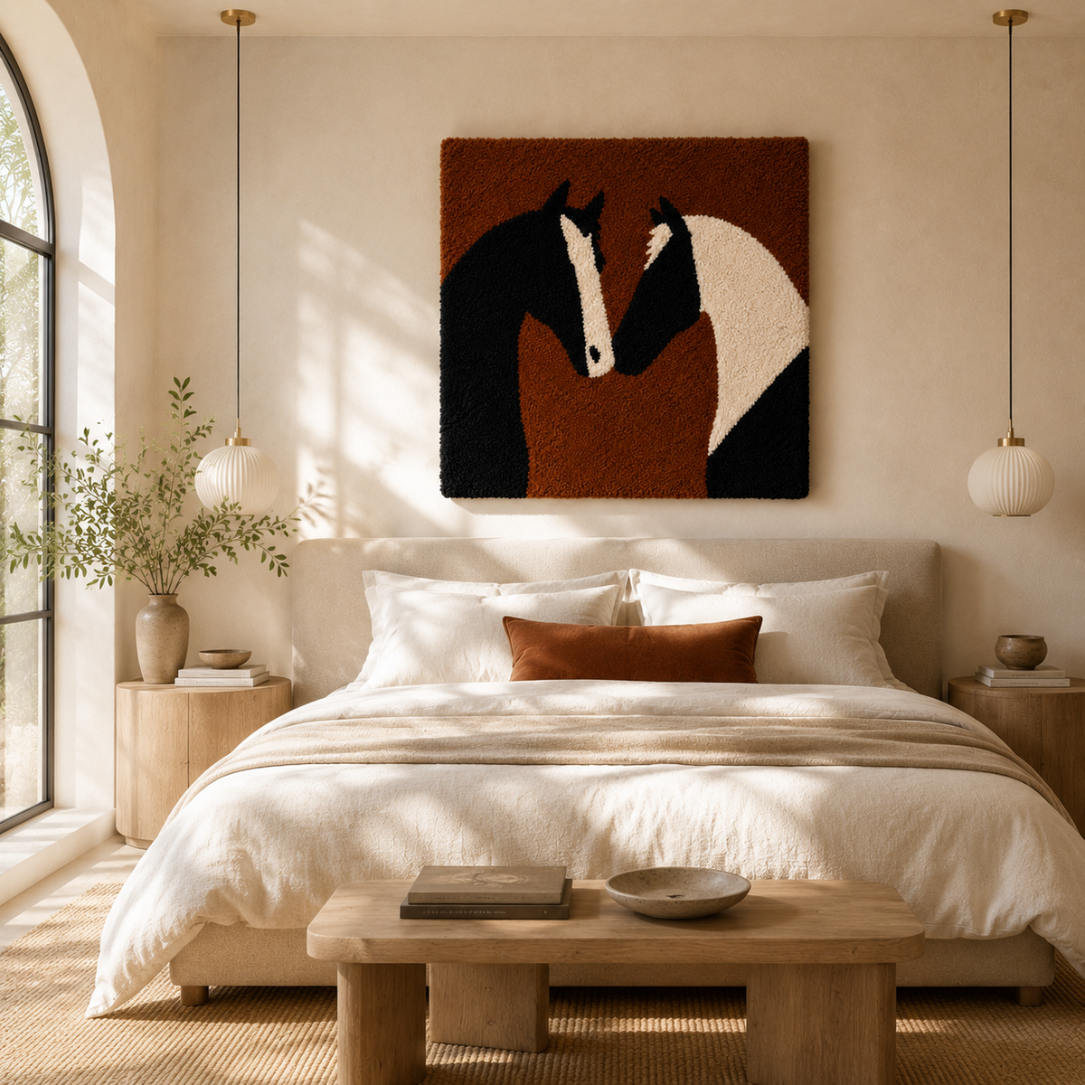 Hewn Earth wall art featuring a detailed black badger silhouette on a neutral background for natural home decor.