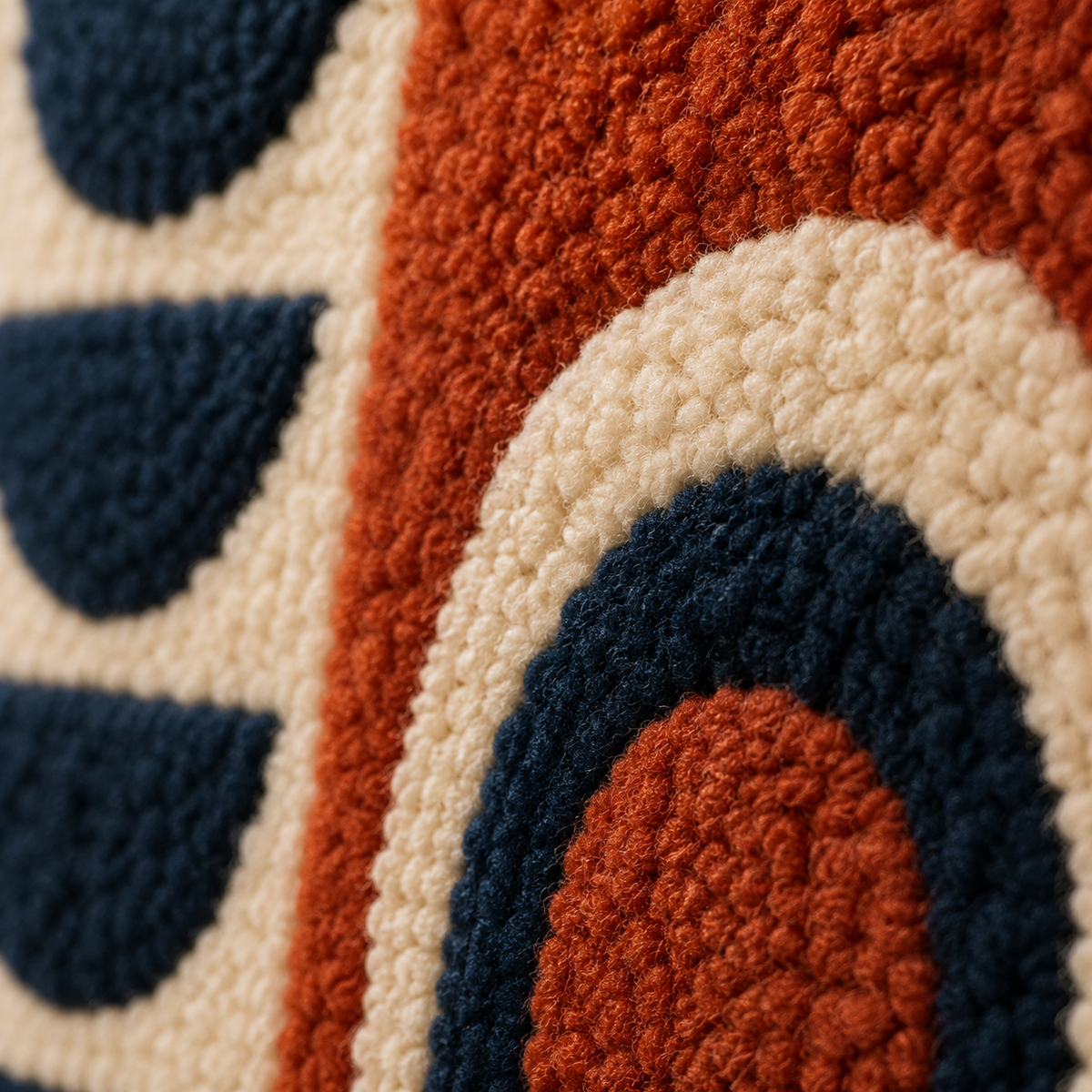 Close-up of Hewn Earth Terracotta Rhythm Board wall art with textured terracotta surface and intricate design details.