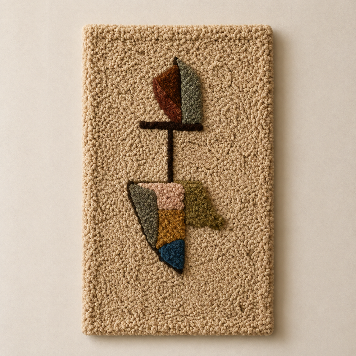 Balanced Totem wall art by Hewn Earth featuring a natural, sculptural wooden totem design for home decor.