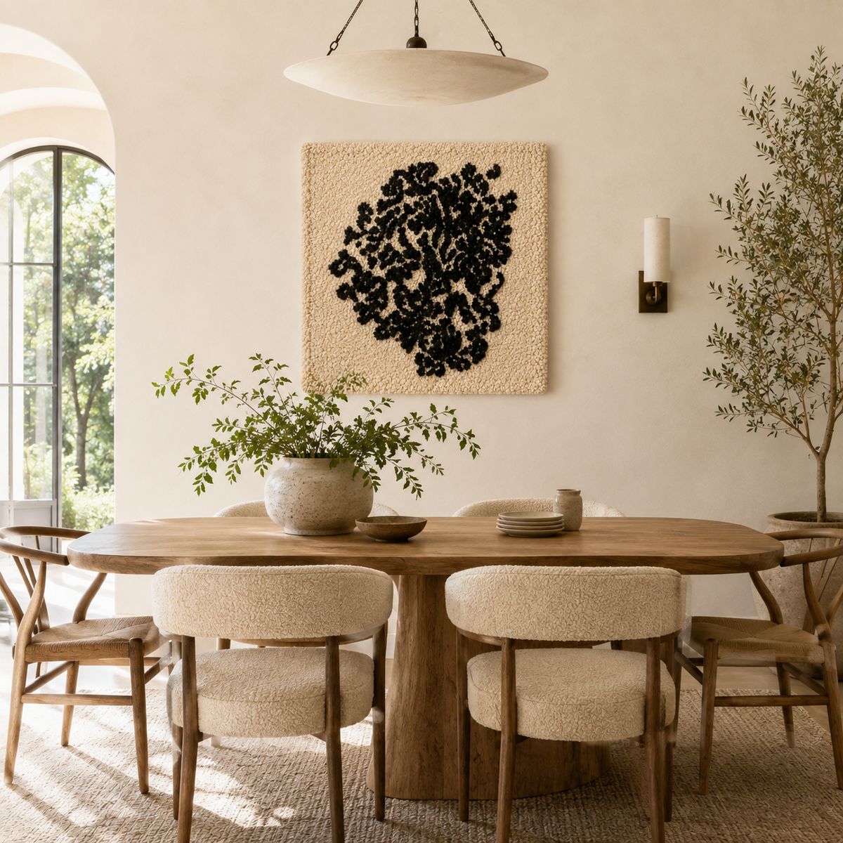 Colorful Ink Bloom wall art by Hewn Earth featuring vibrant abstract ink designs on a textured background.