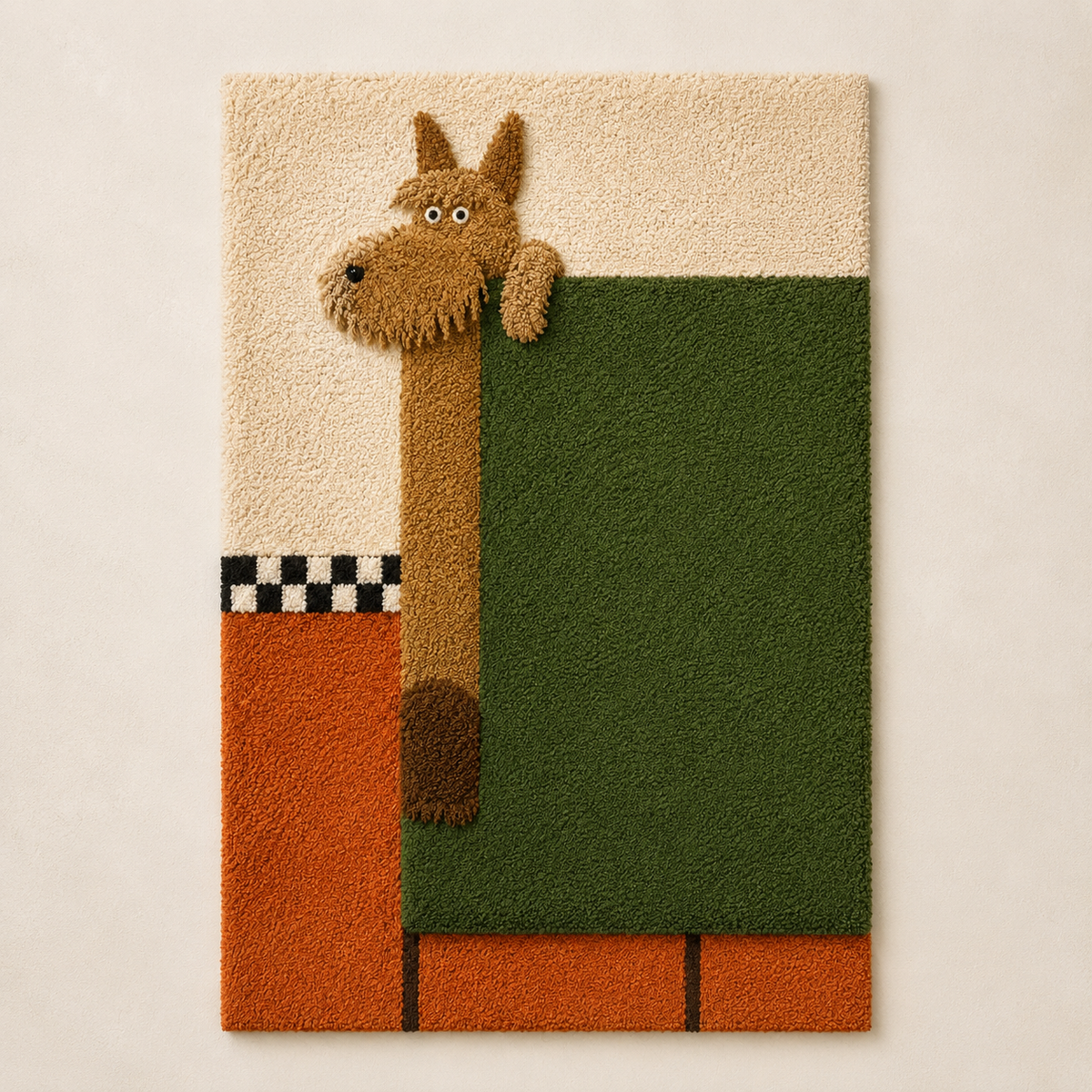 Hewn Earth Quiet Donkey wall art print featuring a minimalist donkey illustration on a light background.